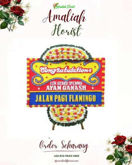 Sewa Papan Bunga Pangolombian